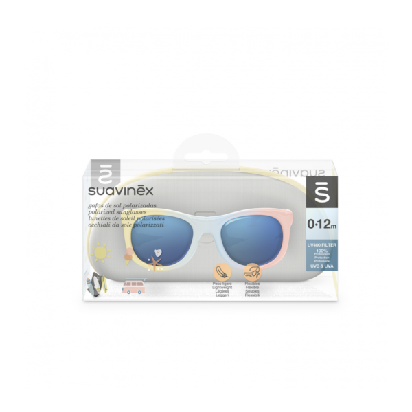 Suavinex Okulary Przeciwsłoneczne 0-12m Tęczowe - obrazek 2